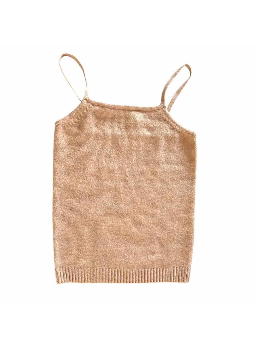 Line and Dot Taupe Have Sweater Top Tank size Small